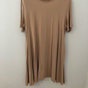 Tan Tshirt dress